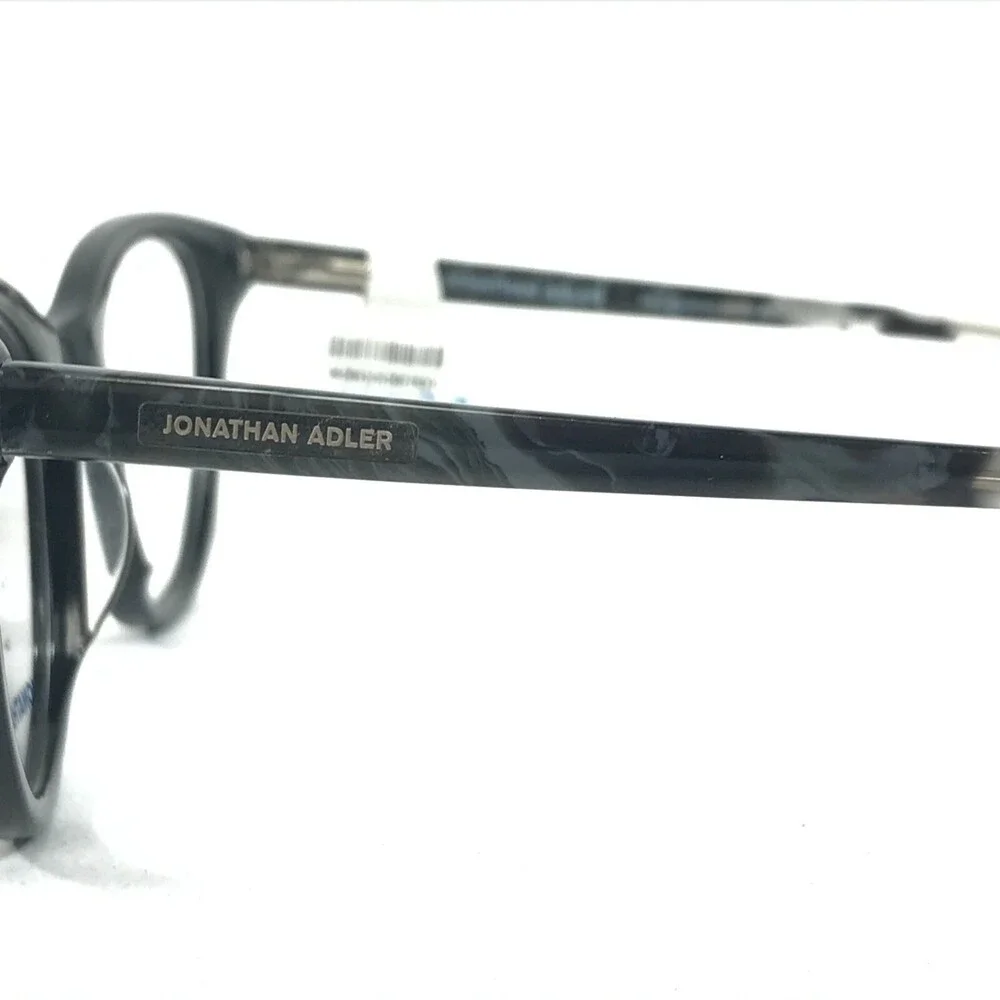 Jonathan Adler Eyeglasses Frames JA307UF Black Gray Marble Cat Eye 51-20-140